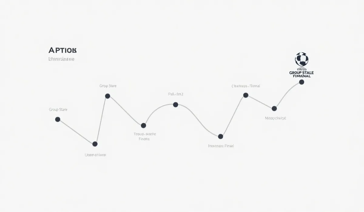 世界杯赛程阶段时间线示意图